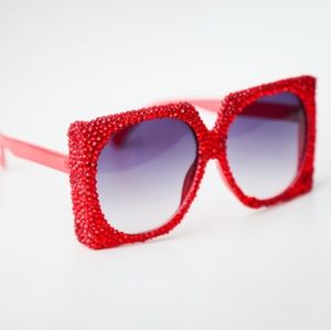 Red Bling Sunglasses